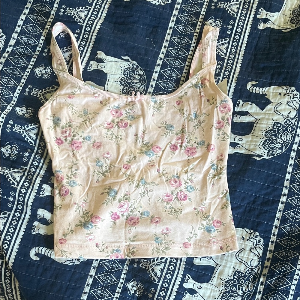 Kathy Ireland Pink Floral Camisole